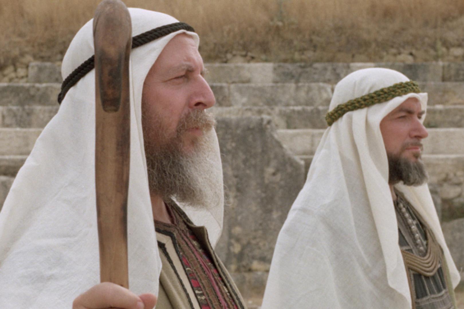 Still from Moses and Aaron